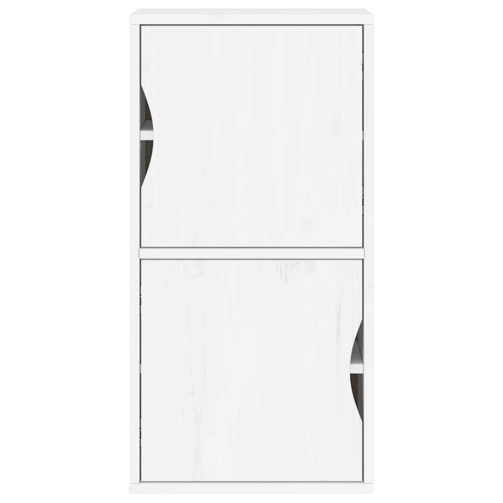 vidaXL Dulap lateral „ODDA” alb 40x24x79 cm, lemn masiv de pin vidaXL Dulap lateral „ODDA” alb 40x24x79 cm, lemn masiv de pin