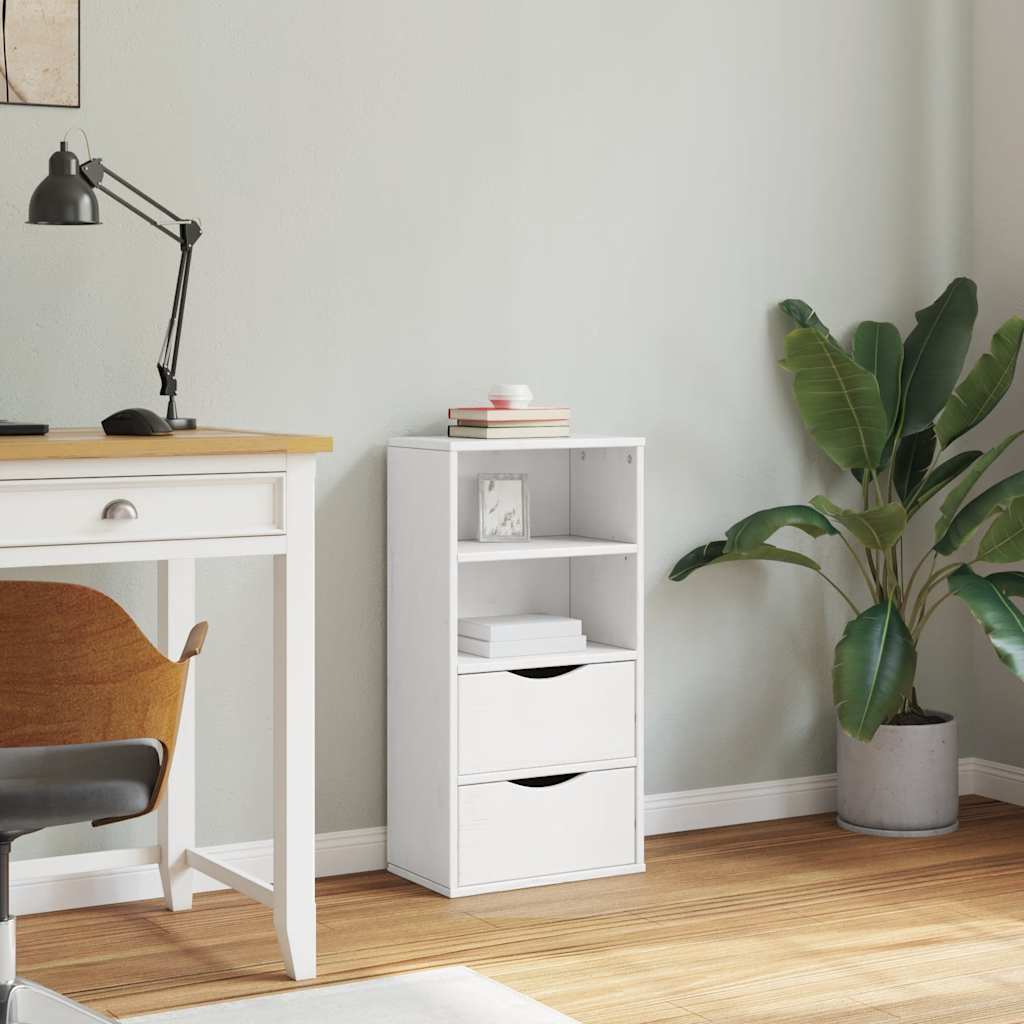 vidaXL Dulap lateral cu sertare ODDA alb 40x24x79 cm lemn masiv de pin vidaXL Dulap lateral cu sertare ODDA alb 40x24x79 cm lemn masiv de pin