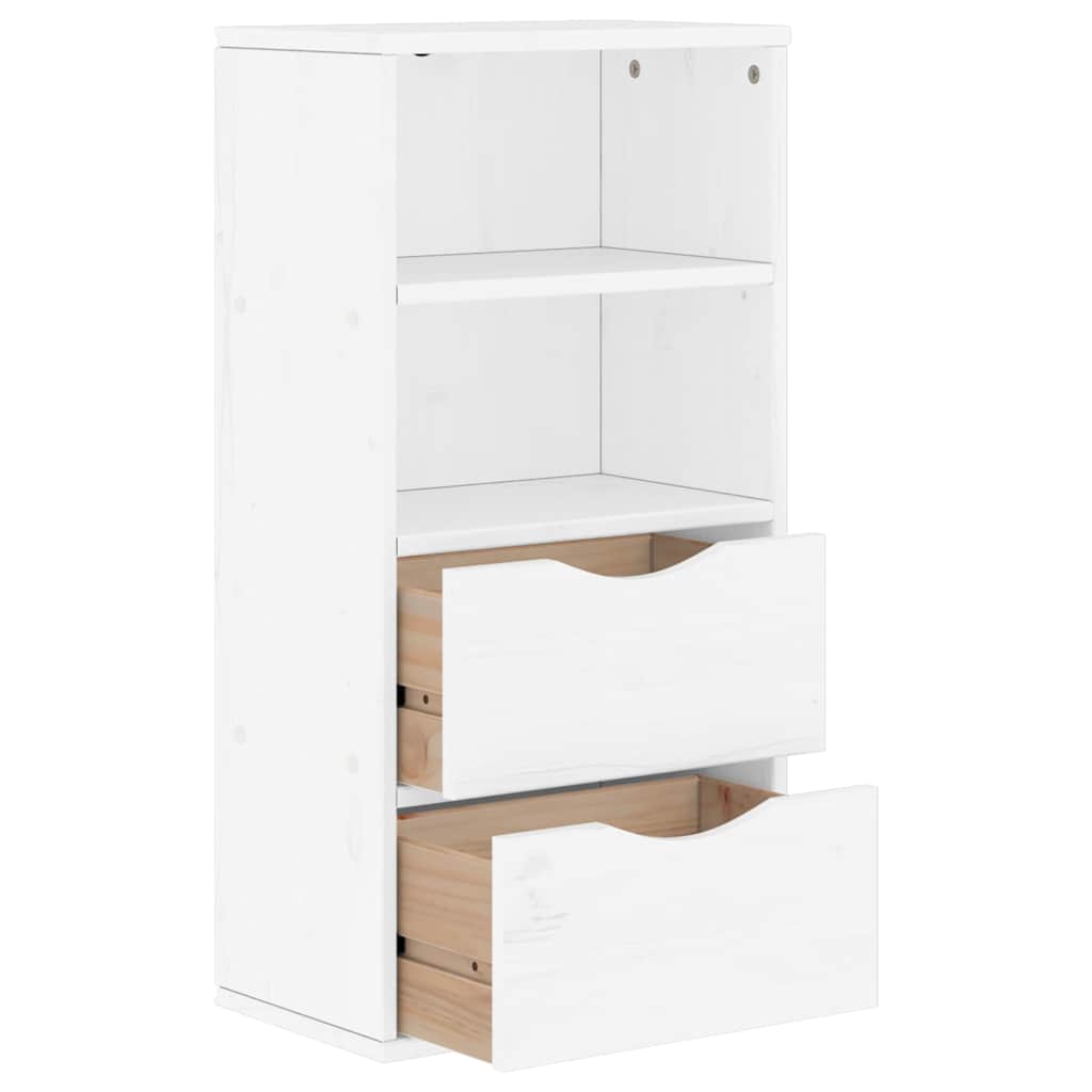vidaXL Dulap lateral cu sertare ODDA alb 40x24x79 cm lemn masiv de pin vidaXL Dulap lateral cu sertare ODDA alb 40x24x79 cm lemn masiv de pin