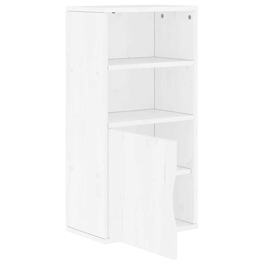 vidaXL Dulap lateral „ODDA” alb 40x24x79 cm, lemn masiv de pin vidaXL Dulap lateral „ODDA” alb 40x24x79 cm, lemn masiv de pin