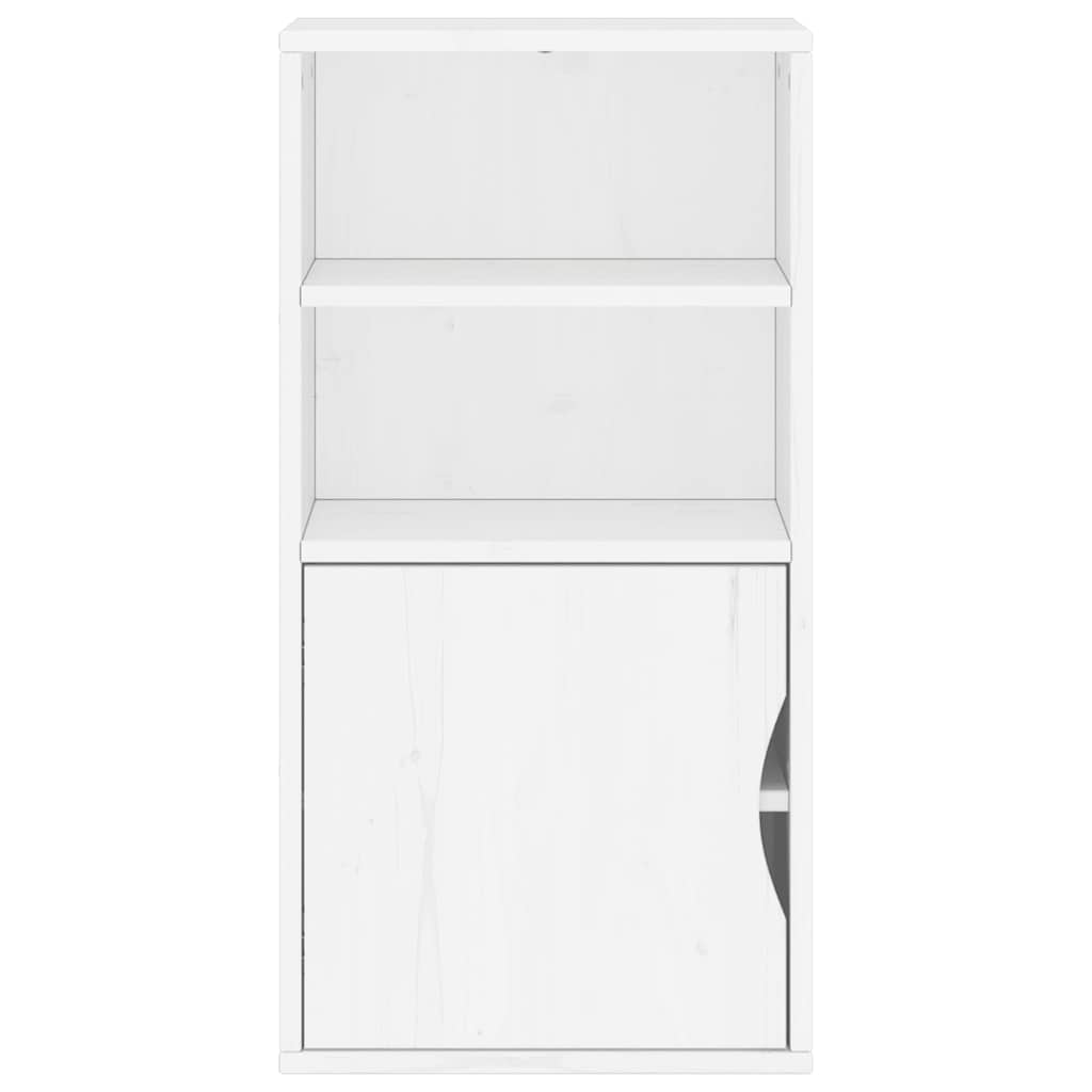 vidaXL Dulap lateral „ODDA” alb 40x24x79 cm, lemn masiv de pin vidaXL Dulap lateral „ODDA” alb 40x24x79 cm, lemn masiv de pin