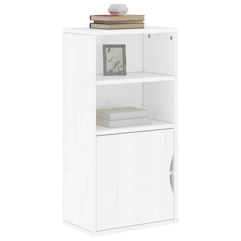 vidaXL Dulap lateral „ODDA” alb 40x24x79 cm, lemn masiv de pin vidaXL Dulap lateral „ODDA” alb 40x24x79 cm, lemn masiv de pin