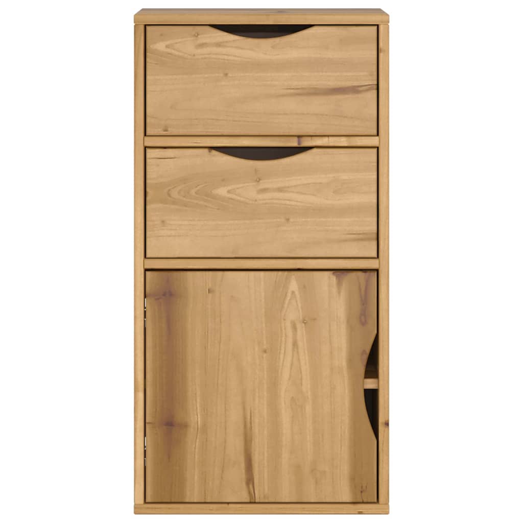 vidaXL Dulap lateral cu sertare „ODDA” 40x24x79 cm lemn masiv de pin