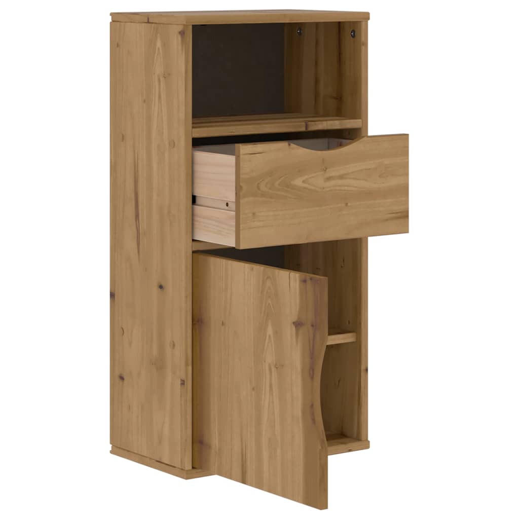 vidaXL Dulap lateral cu sertar „ODDA” 40x24x79 cm lemn masiv de pin