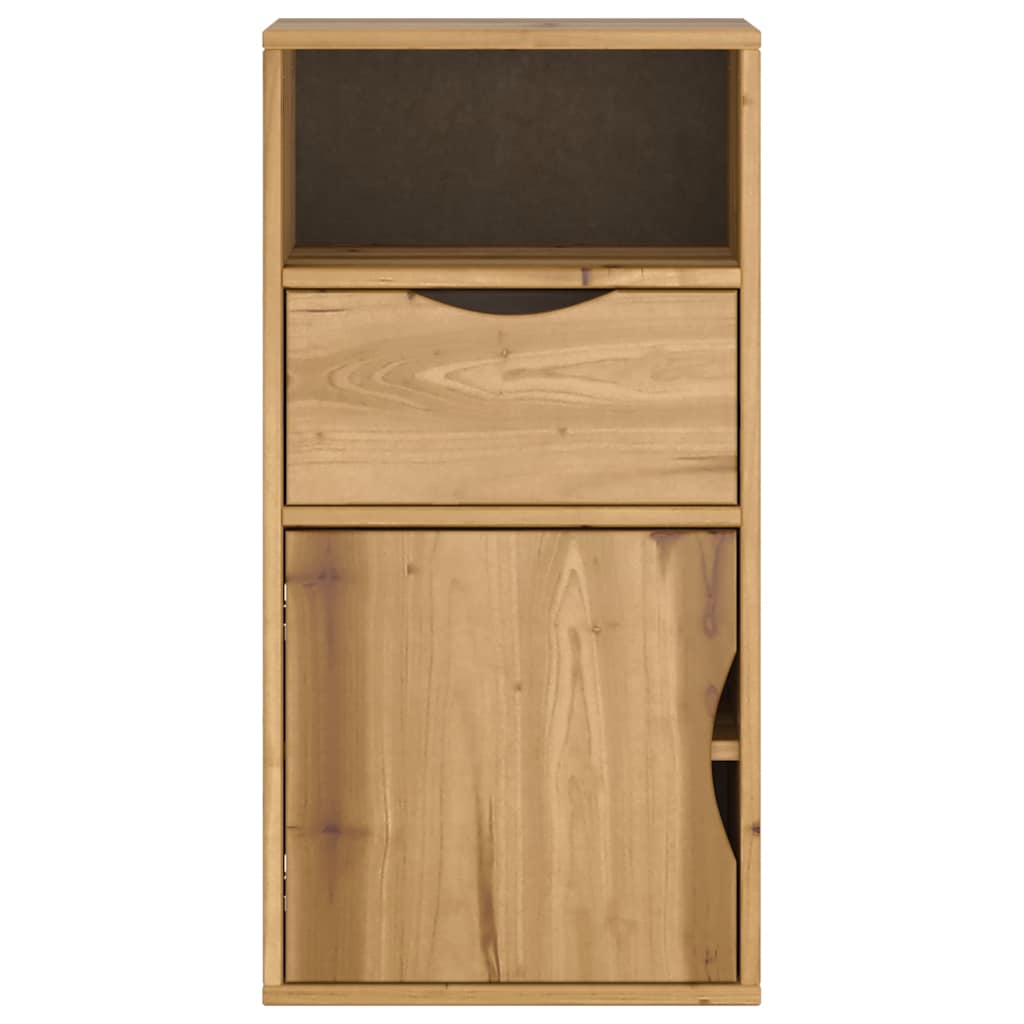 vidaXL Dulap lateral cu sertar „ODDA” 40x24x79 cm lemn masiv de pin
