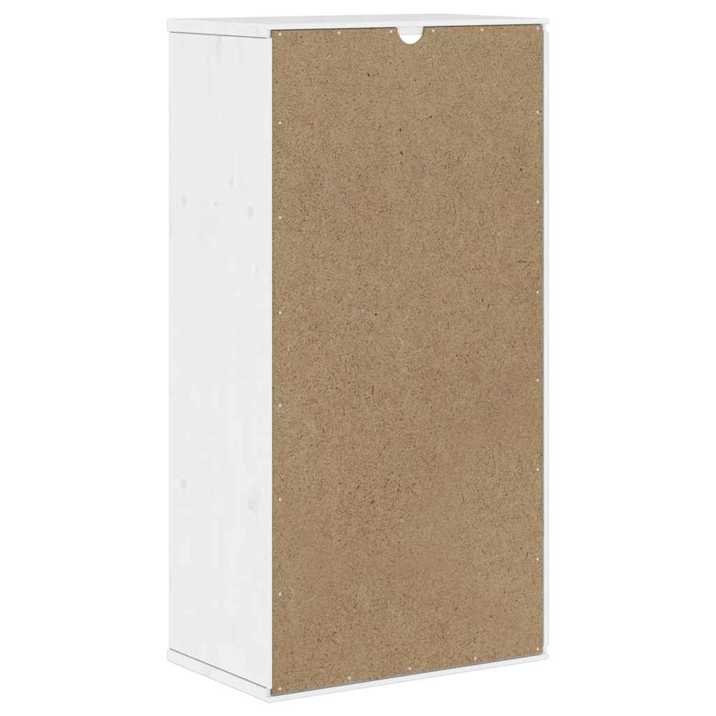 vidaXL Dulap lateral „ODDA” alb 40x24x79 cm, lemn masiv de pin vidaXL Dulap lateral „ODDA” alb 40x24x79 cm, lemn masiv de pin