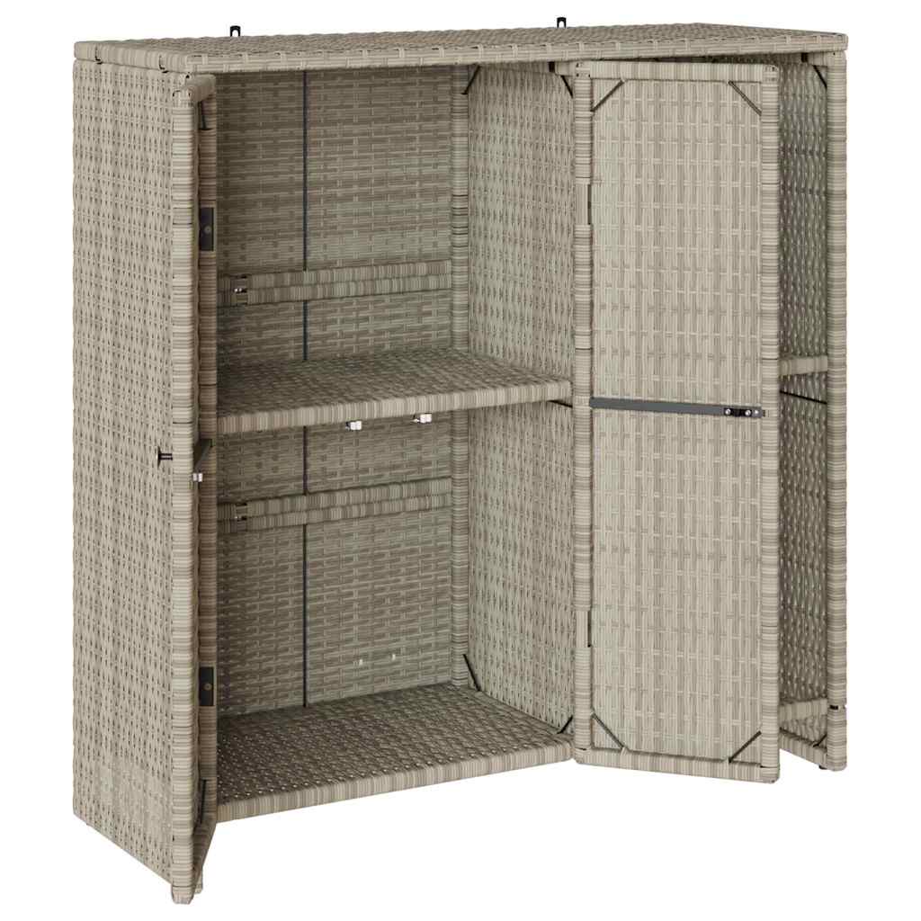 vidaXL Dulap de depozitare Gri deschis 100 x 36 x 102cm Ratan vidaXL Dulap de depozitare Gri deschis 100 x 36 x 102cm Ratan