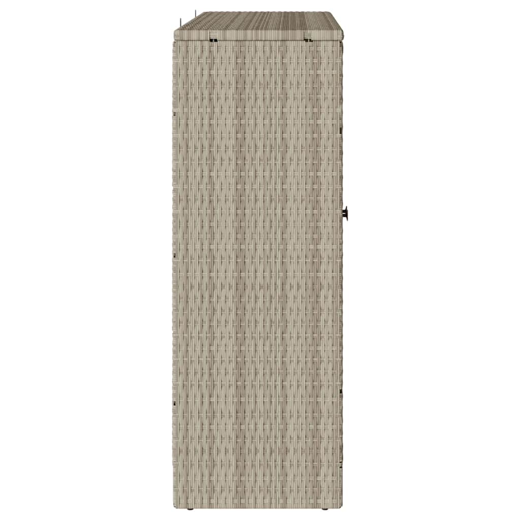 vidaXL Dulap de depozitare Gri deschis 100 x 36 x 102cm Ratan vidaXL Dulap de depozitare Gri deschis 100 x 36 x 102cm Ratan