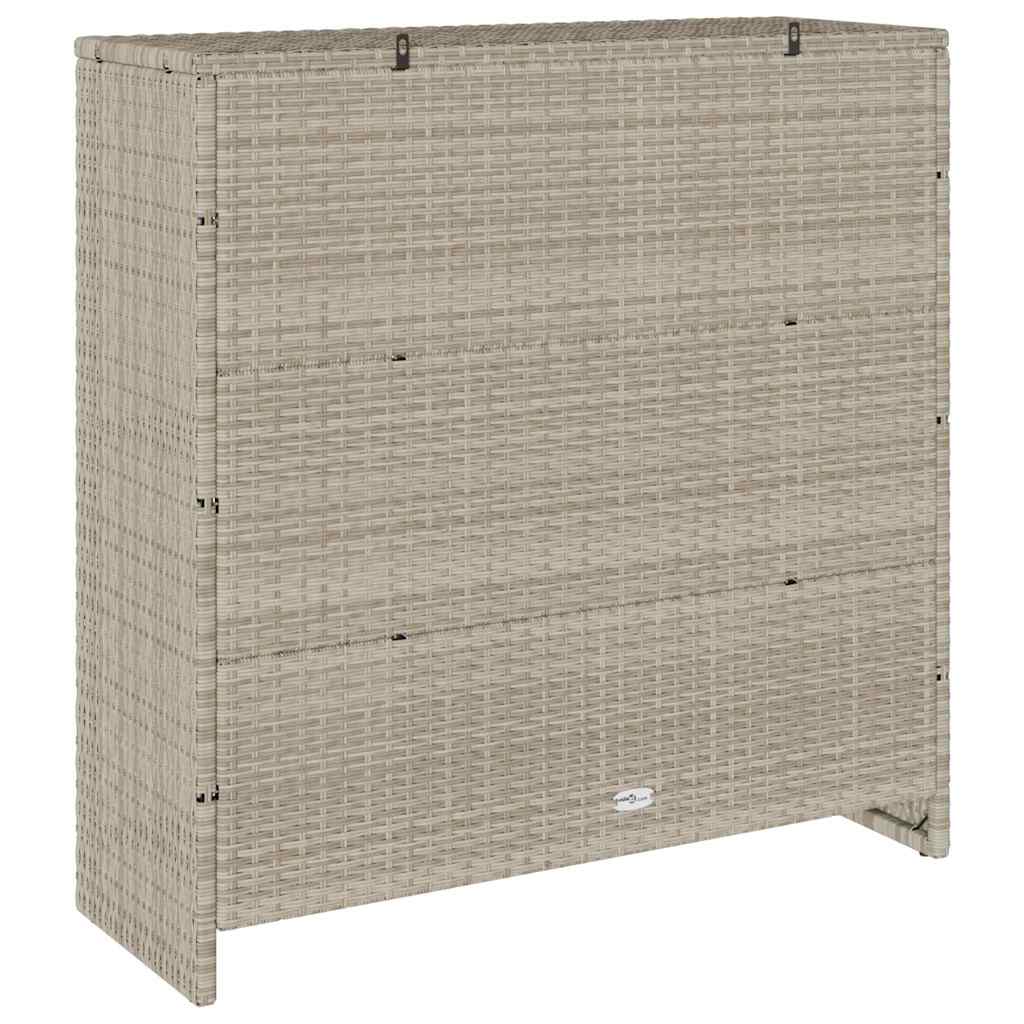 vidaXL Dulap de depozitare Gri deschis 100 x 36 x 102cm Ratan vidaXL Dulap de depozitare Gri deschis 100 x 36 x 102cm Ratan