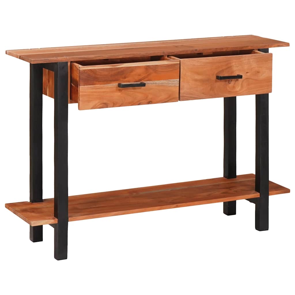vidaXL Masă de consolă Maro 110 x 30 x 75 cm lemn masiv de acacia
