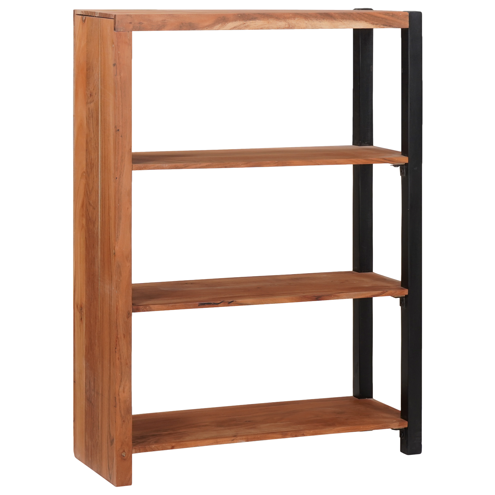 vidaXL Raft pentru cărți Maro 80 x 30 x 110 cm Lemn masiv de acacia