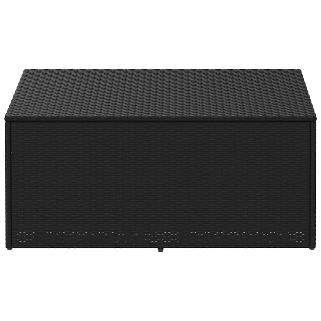 vidaXL Ladă de depozitare de grădină, negru, 110x50x58 cm, poliratan vidaXL Ladă de depozitare de grădină, negru, 110x50x58 cm, poliratan