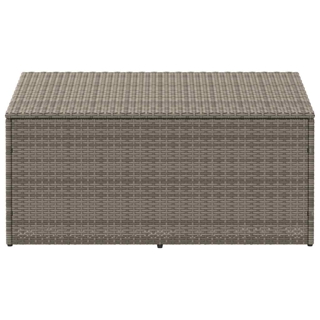 vidaXL Cutie de depozitare de grădină gri 110x50x58 cm polirattan vidaXL Cutie de depozitare de grădină gri 110x50x58 cm polirattan
