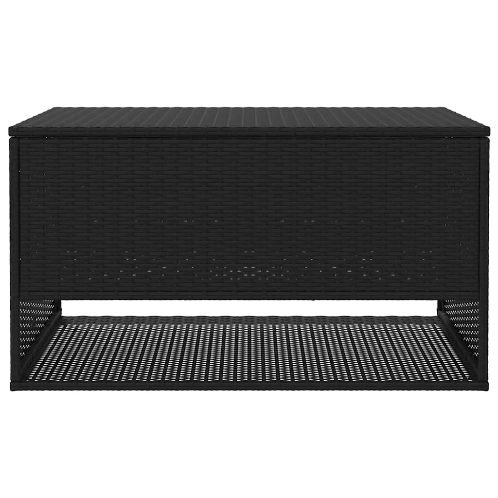vidaXL Cutie de perne de exterior Negru 100x55x55,5 cm Poly Rattan vidaXL Cutie de perne de exterior Negru 100x55x55,5 cm Poly Rattan