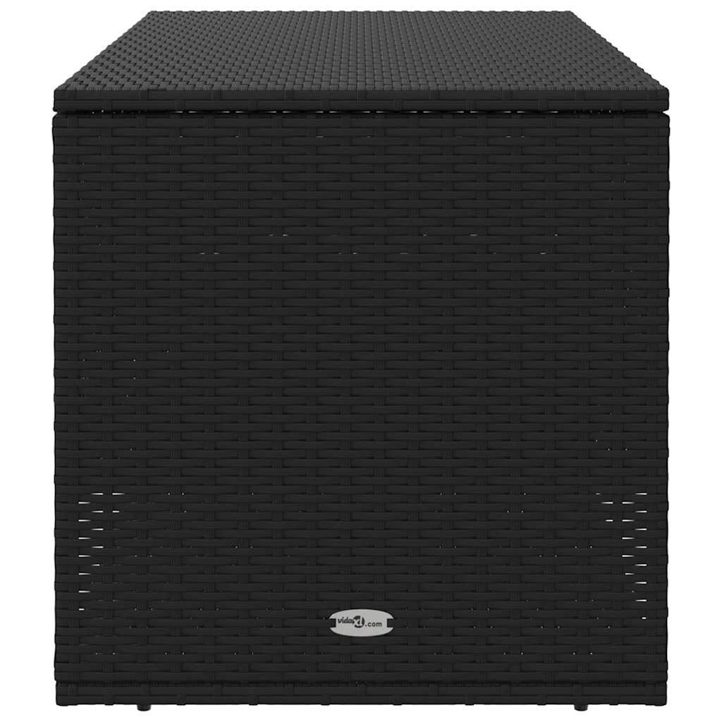 vidaXL Cutie de perne de exterior Negru 100x55x55,5 cm Poly Rattan vidaXL Cutie de perne de exterior Negru 100x55x55,5 cm Poly Rattan