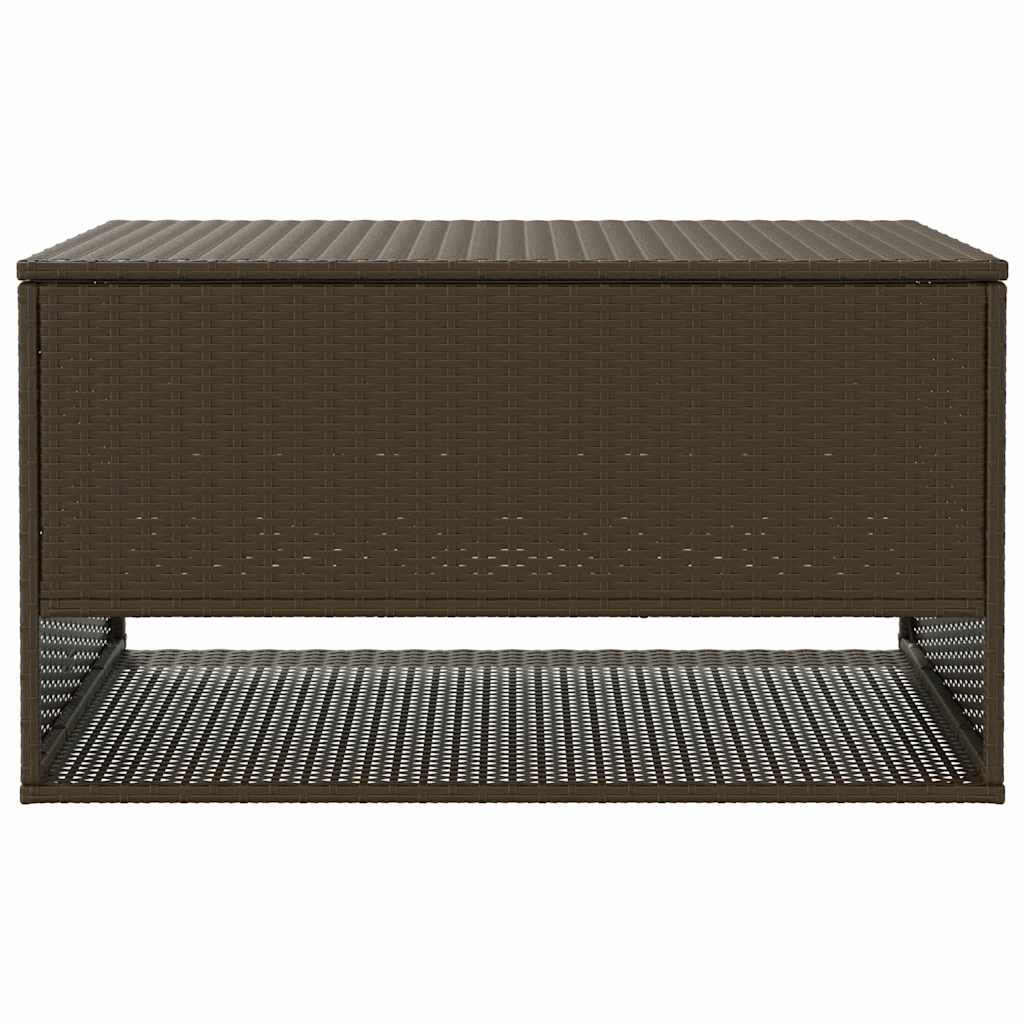 vidaXL Cutie de perne de exterior maro 100x55x55,5 cm Poly Rattan vidaXL Cutie de perne de exterior maro 100x55x55,5 cm Poly Rattan