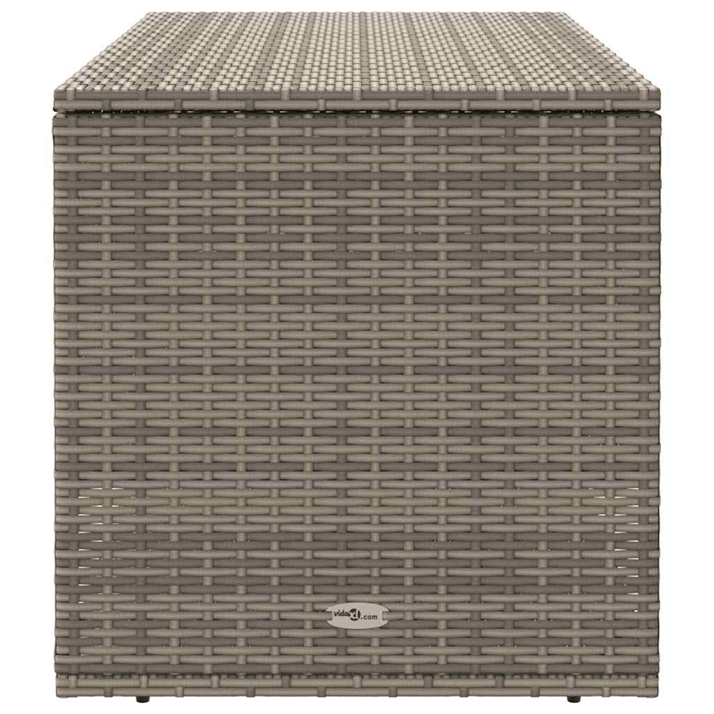 vidaXL Cutie de perne de exterior gri 100x55x55,5 cm Poly Rattan vidaXL Cutie de perne de exterior gri 100x55x55,5 cm Poly Rattan