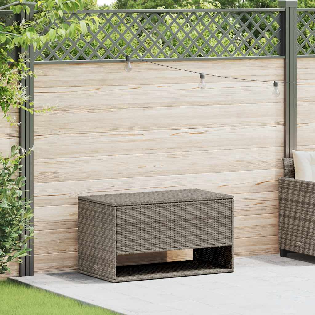 vidaXL Cutie de perne de exterior gri 100x55x55,5 cm Poly Rattan vidaXL Cutie de perne de exterior gri 100x55x55,5 cm Poly Rattan