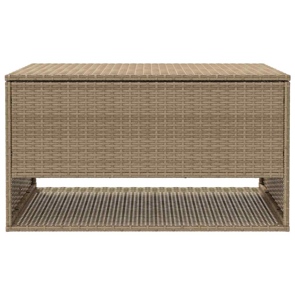 vidaXL Cutie de perne de exterior Bej 100x55x55,5 cm Poly Rattan vidaXL Cutie de perne de exterior Bej 100x55x55,5 cm Poly Rattan
