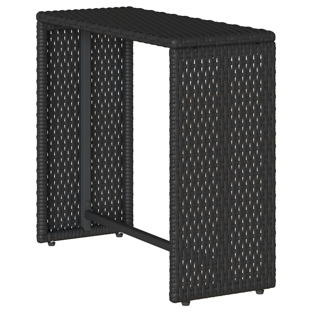 vidaXL Set canapea de grădină 5 piese cu perne stivuibile din negru vidaXL Set canapea de grădină 5 piese cu perne stivuibile din negru