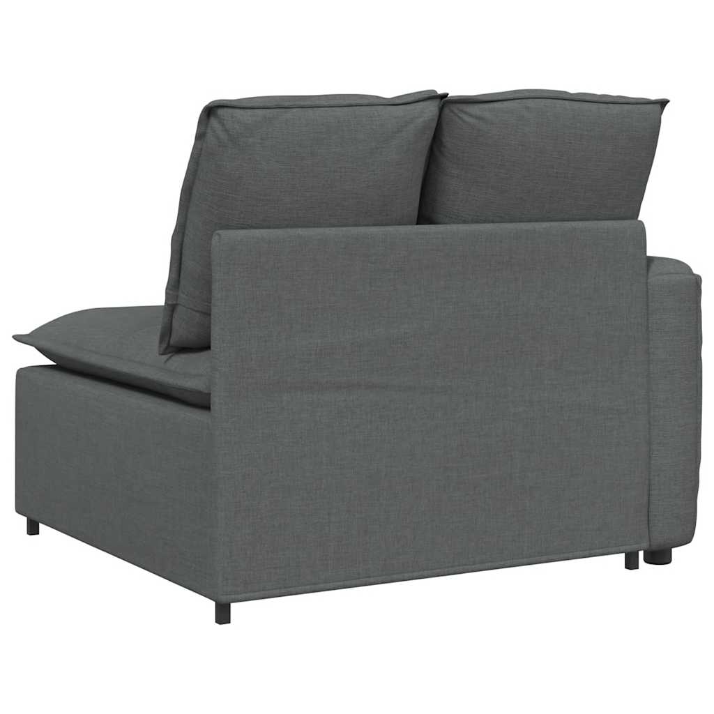 vidaXL Modul modular capăt pentru cotieră canapea cu perne gri închis