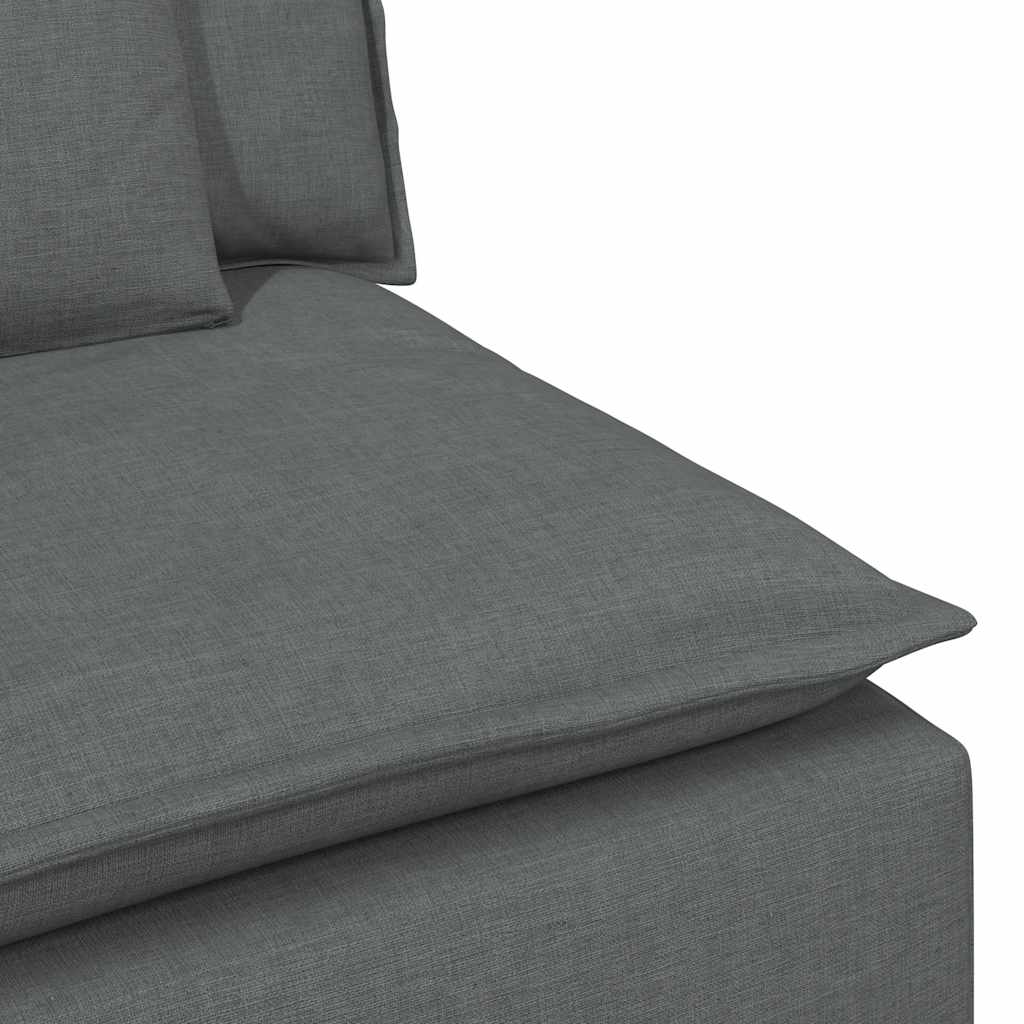 vidaXL Modul modular capăt pentru cotieră canapea cu perne gri închis