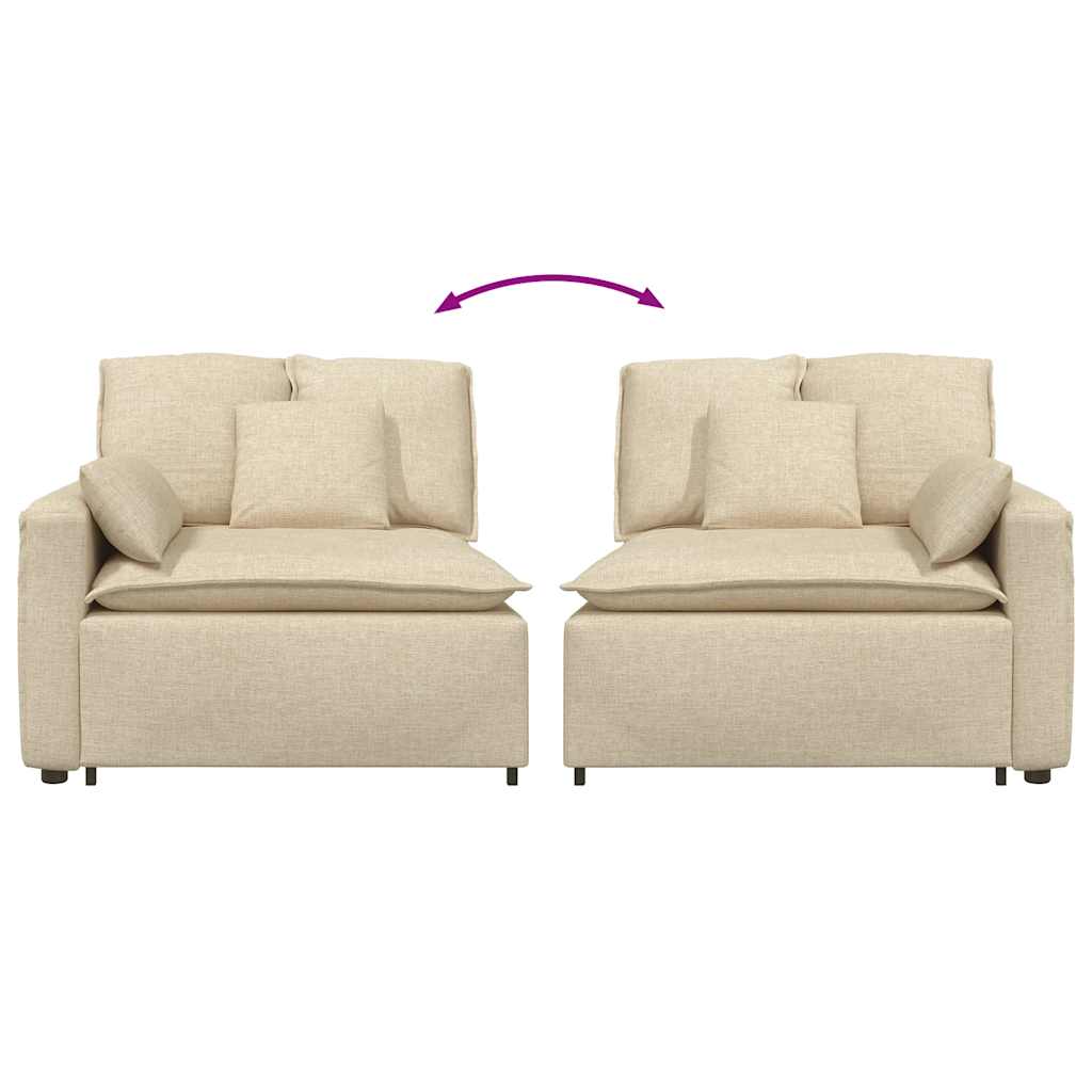 vidaXL Modul modular de capăt pentru cotieră canapea cu perne 100 cm