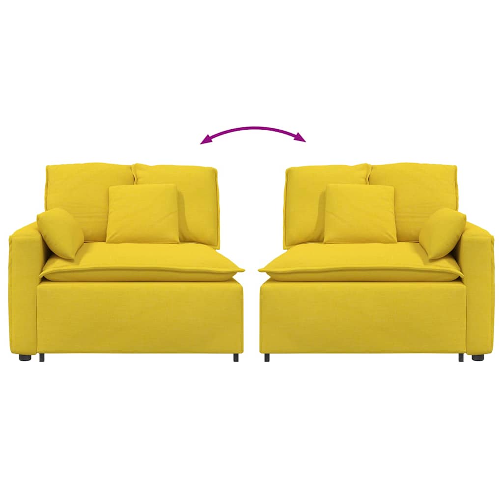 vidaXL Modul modular de capăt pentru cotieră canapea cu perne 100 cm