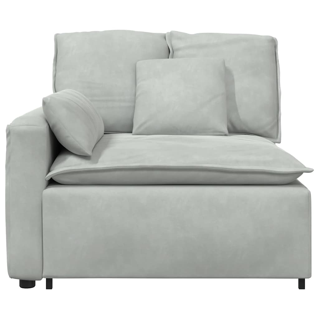 vidaXL Modul modular de capăt pentru cotieră canapea cu perne 100 cm vidaXL Modul modular de capăt pentru cotieră canapea cu perne 100 cm