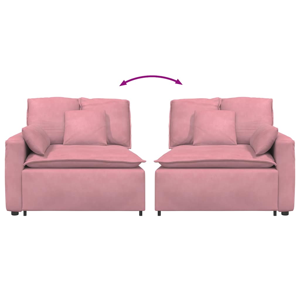 vidaXL Modul modular de capăt pentru cotieră canapea cu perne 100 cm vidaXL Modul modular de capăt pentru cotieră canapea cu perne 100 cm