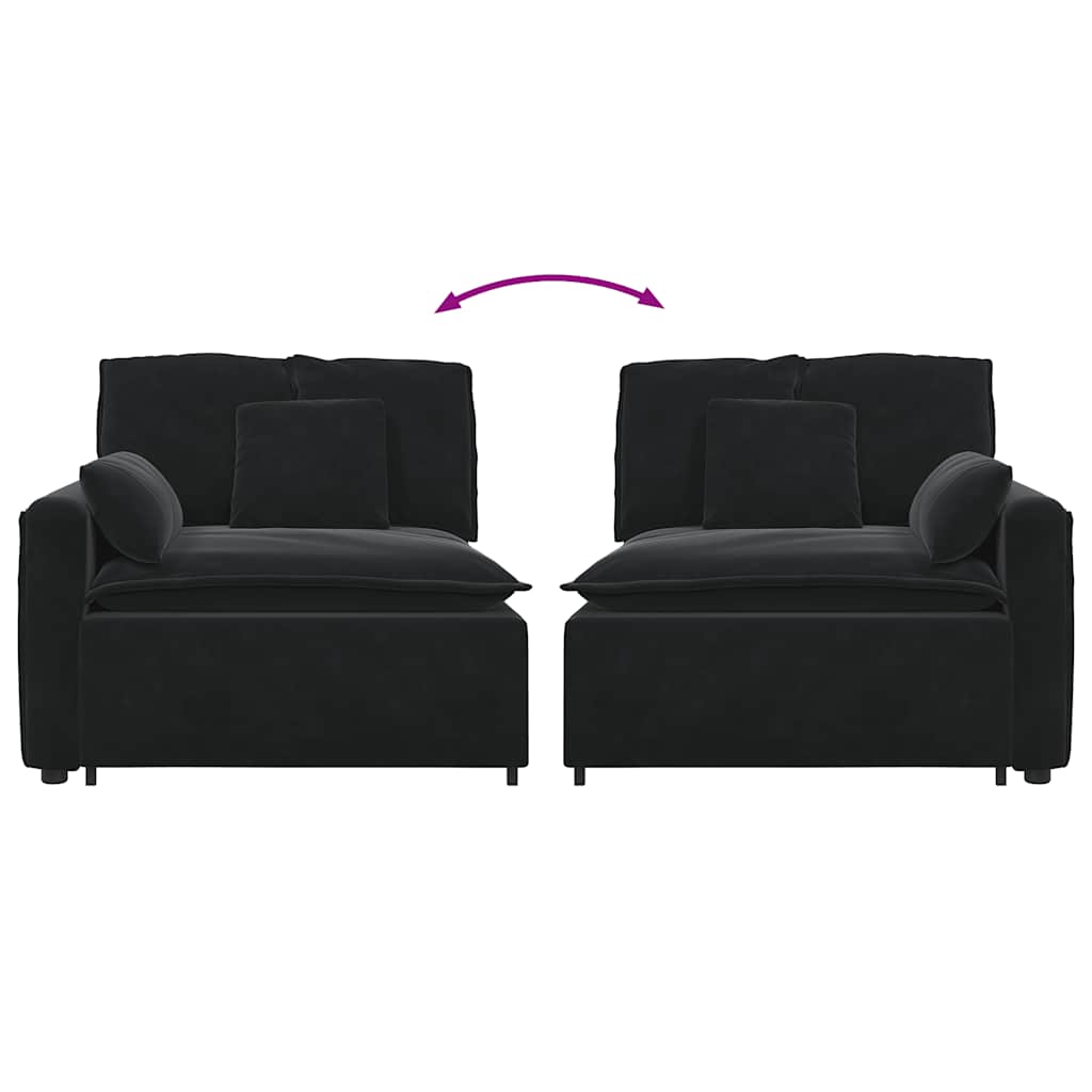 vidaXL Modul modular de capăt pentru cotieră canapea cu perne 100 cm vidaXL Modul modular de capăt pentru cotieră canapea cu perne 100 cm