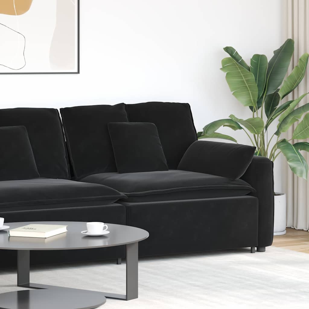 vidaXL Modul modular de capăt pentru cotieră canapea cu perne 100 cm vidaXL Modul modular de capăt pentru cotieră canapea cu perne 100 cm