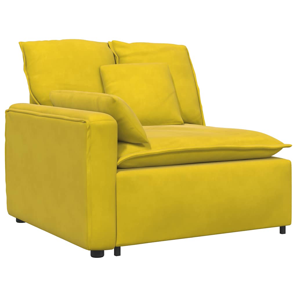 vidaXL Modul modular de capăt pentru cotieră canapea cu perne 100 cm vidaXL Modul modular de capăt pentru cotieră canapea cu perne 100 cm