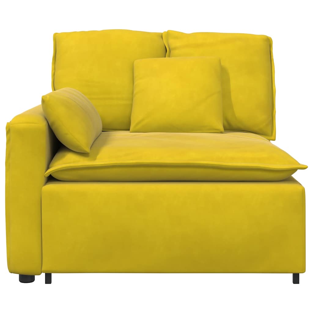 vidaXL Modul modular de capăt pentru cotieră canapea cu perne 100 cm vidaXL Modul modular de capăt pentru cotieră canapea cu perne 100 cm