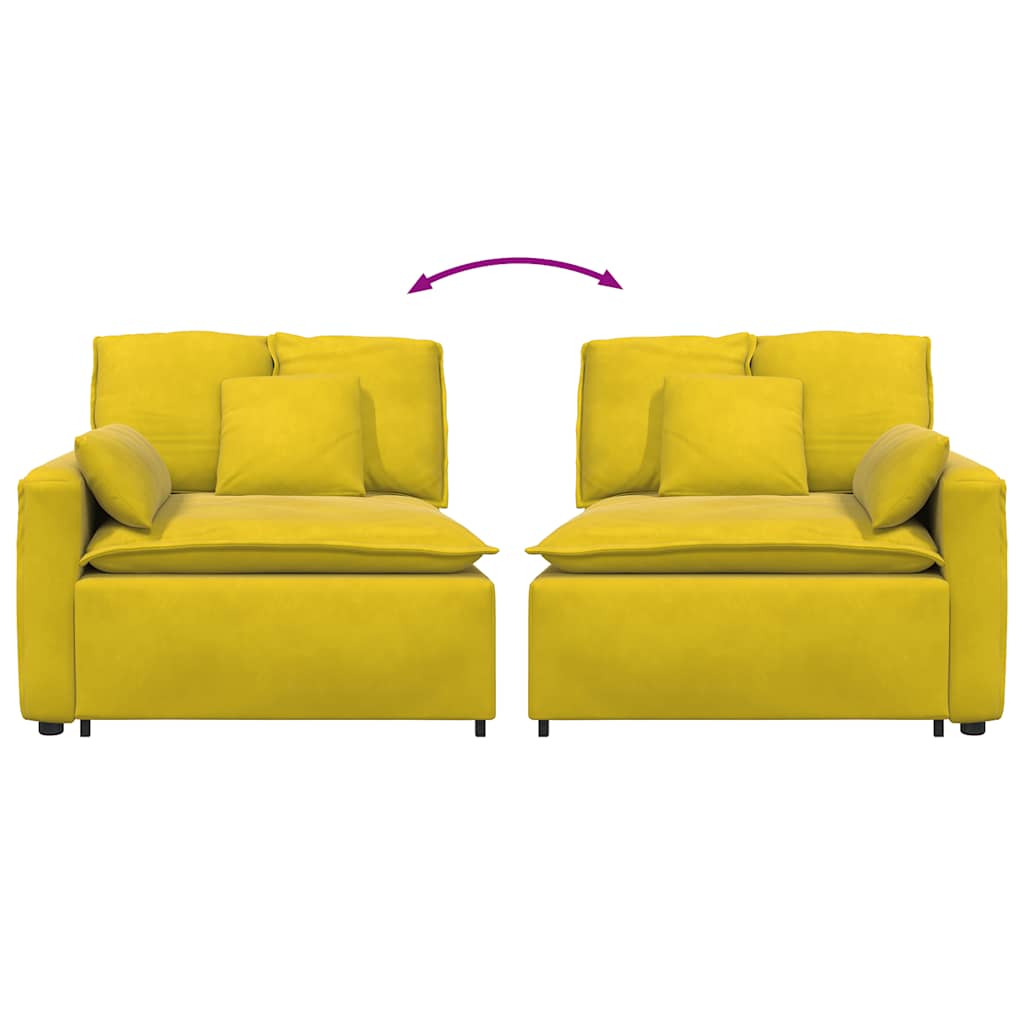 vidaXL Modul modular de capăt pentru cotieră canapea cu perne 100 cm vidaXL Modul modular de capăt pentru cotieră canapea cu perne 100 cm