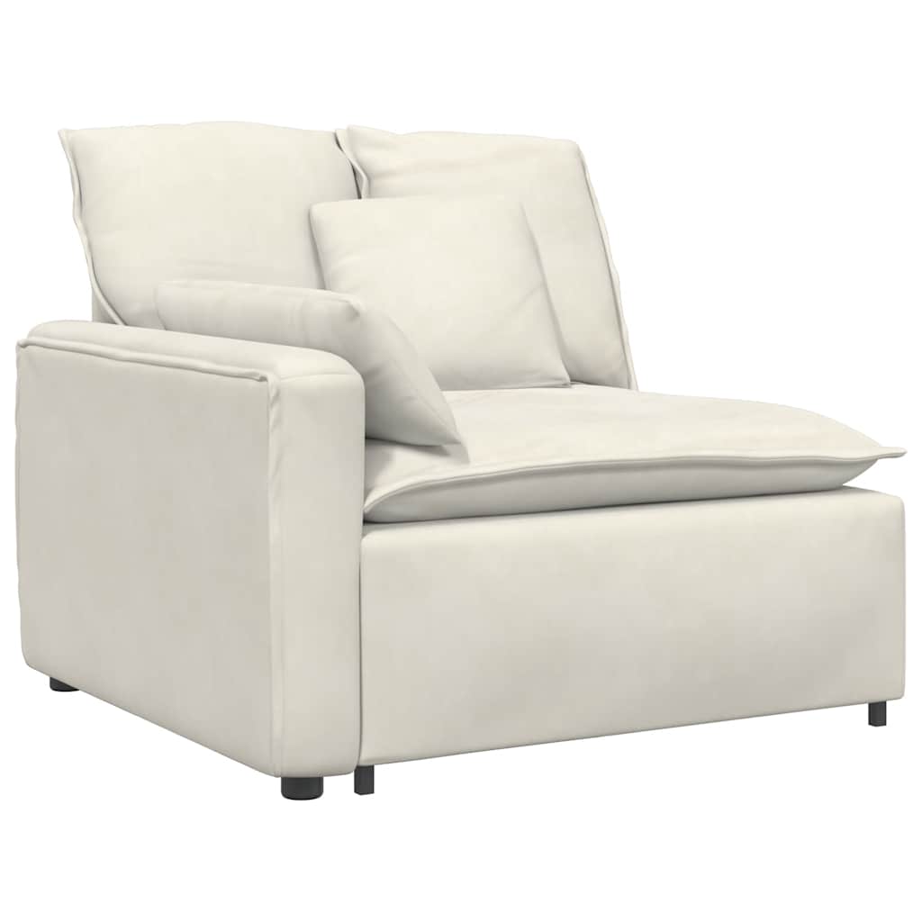 vidaXL Modul modular de capăt pentru cotieră canapea cu perne 100 cm vidaXL Modul modular de capăt pentru cotieră canapea cu perne 100 cm