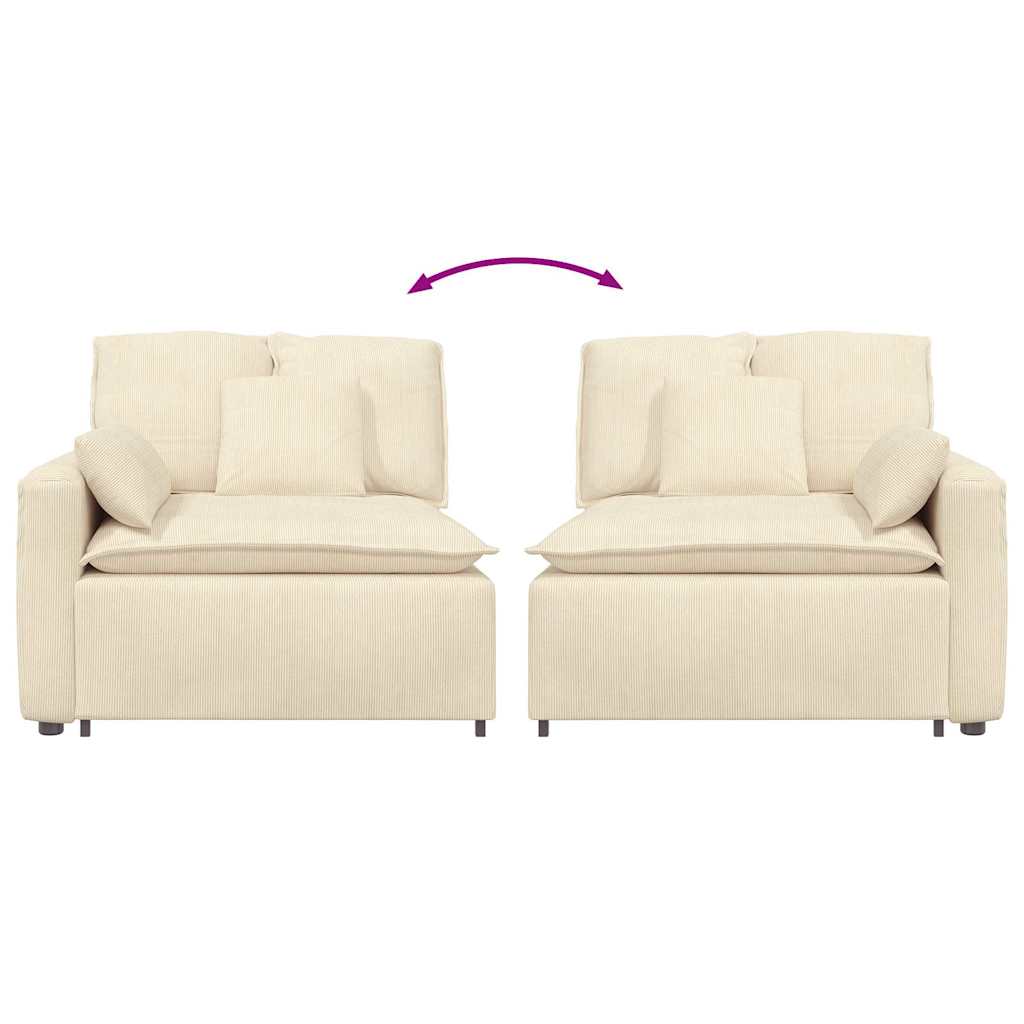vidaXL Modul modular de capăt pentru cotieră canapea cu perne 100 cm vidaXL Modul modular de capăt pentru cotieră canapea cu perne 100 cm