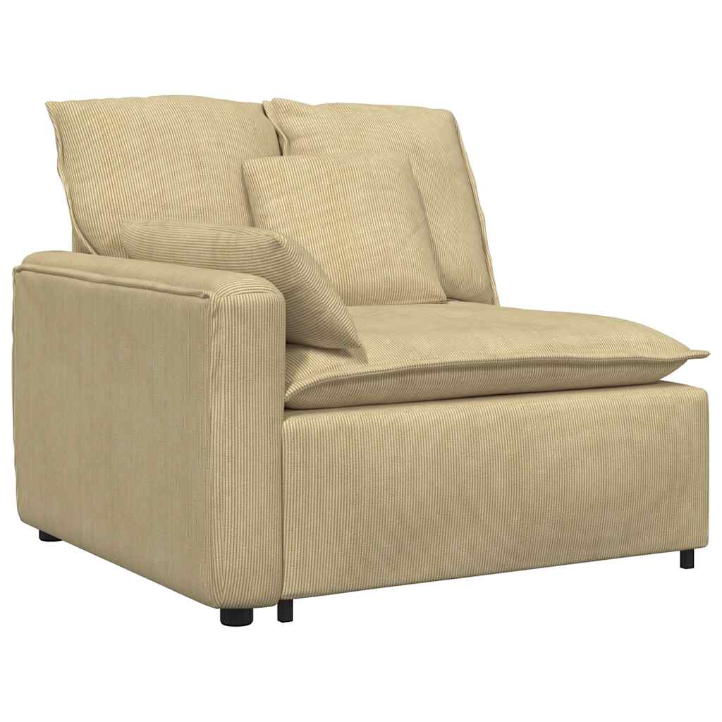 vidaXL Modul modular de capăt pentru cotieră canapea cu perne 100 cm