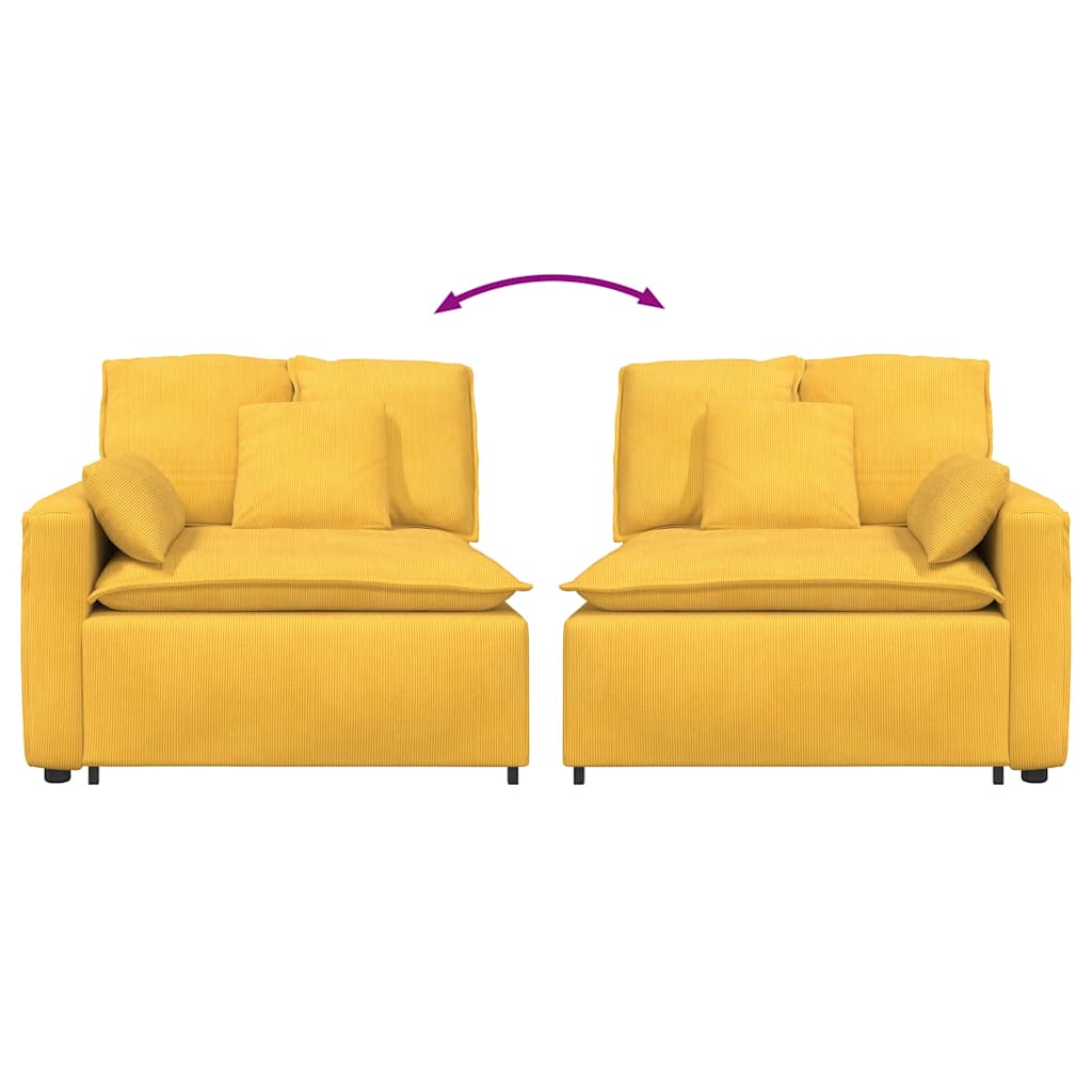 vidaXL Modul modular de capăt pentru cotieră canapea cu perne 100 cm vidaXL Modul modular de capăt pentru cotieră canapea cu perne 100 cm