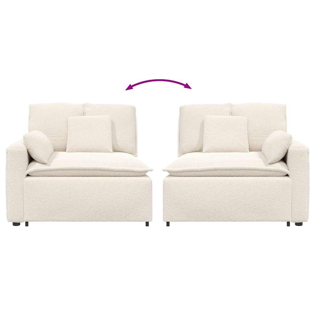 vidaXL Modul modular de capăt pentru cotieră canapea cu perne 100 cm