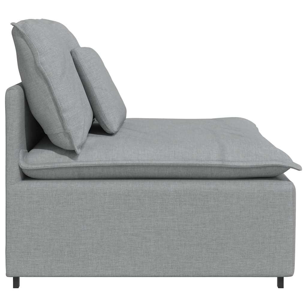 vidaXL Modul central canapea modulară cu perne, gri deschis, 100 cm vidaXL Modul central canapea modulară cu perne, gri deschis, 100 cm
