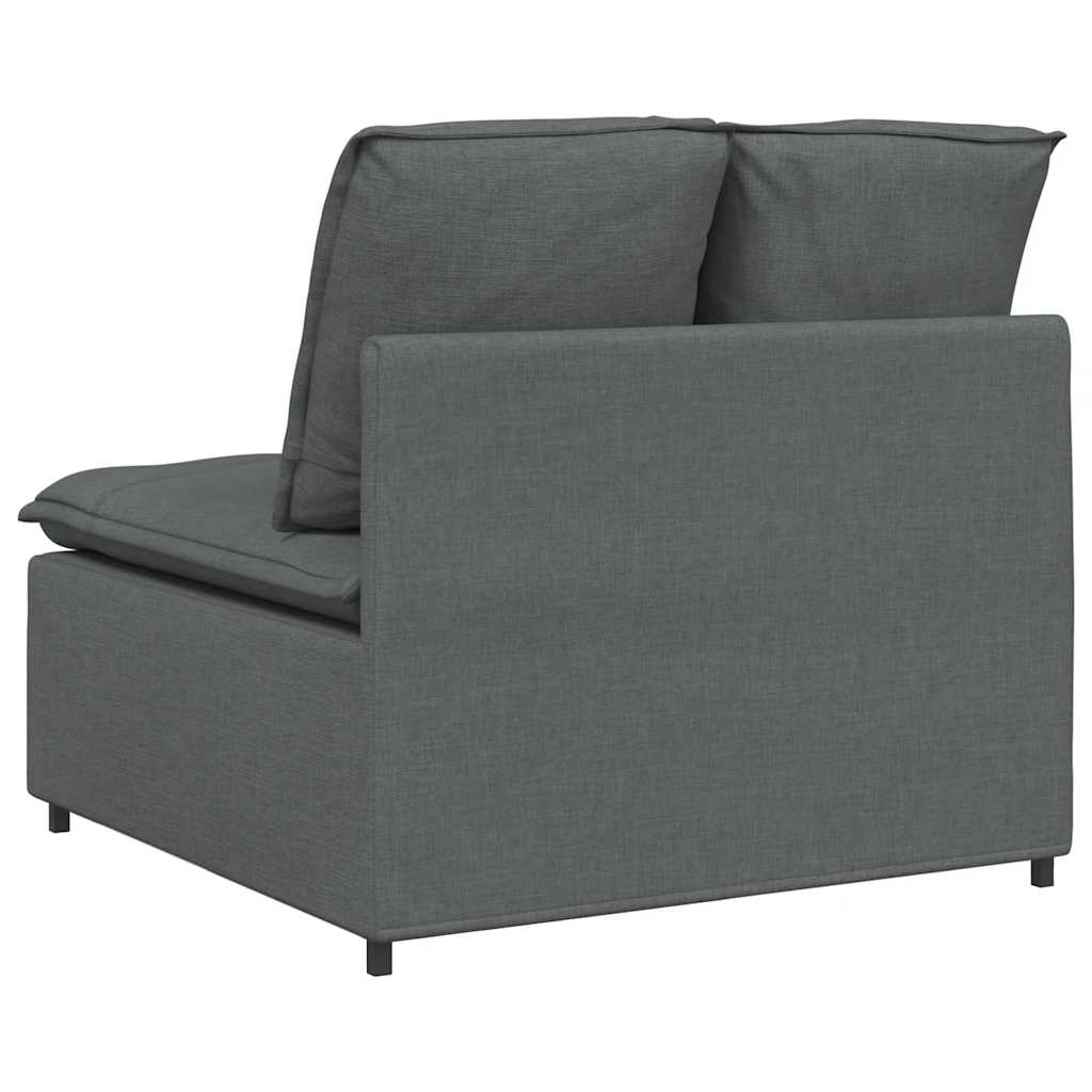 vidaXL Modul central canapea modulară cu perne gri închis 100 cm vidaXL Modul central canapea modulară cu perne gri închis 100 cm