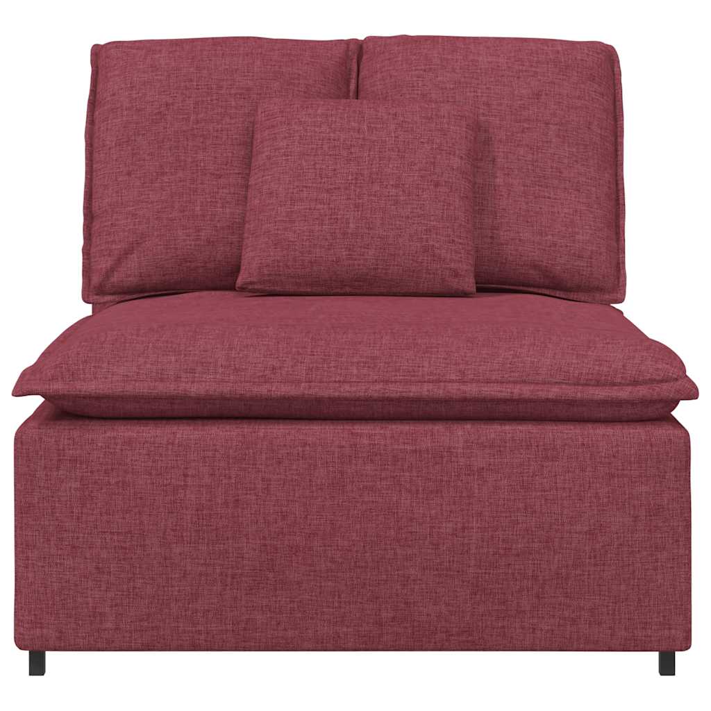 vidaXL Modul central canapea modulară cu perne, roșu vin, 100 cm vidaXL Modul central canapea modulară cu perne, roșu vin, 100 cm