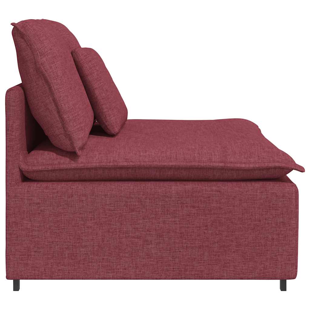 vidaXL Modul central canapea modulară cu perne, roșu vin, 100 cm vidaXL Modul central canapea modulară cu perne, roșu vin, 100 cm