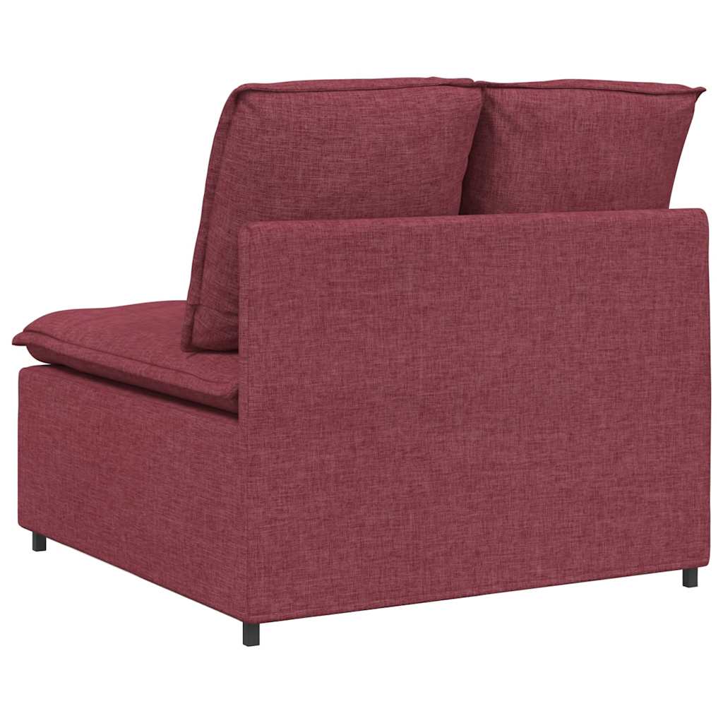 vidaXL Modul central canapea modulară cu perne, roșu vin, 100 cm vidaXL Modul central canapea modulară cu perne, roșu vin, 100 cm