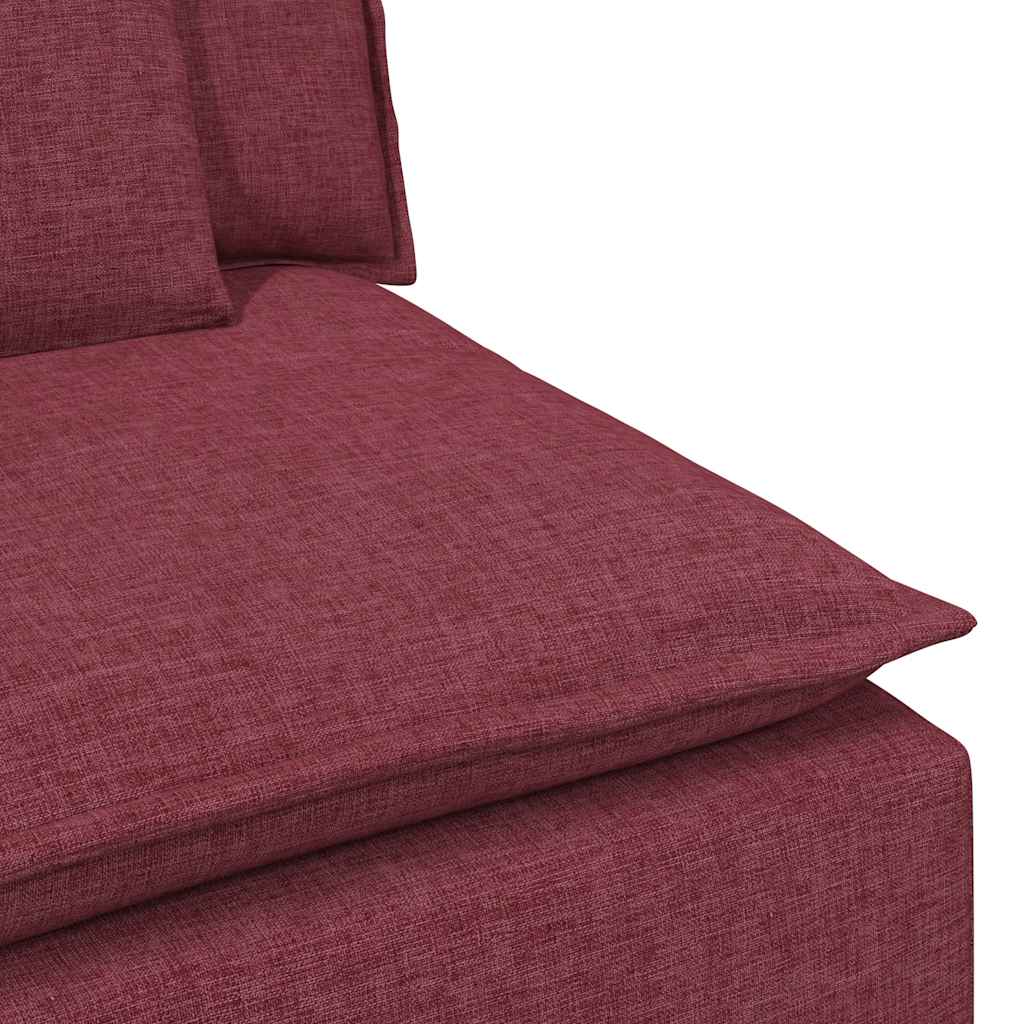 vidaXL Modul central canapea modulară cu perne, roșu vin, 100 cm vidaXL Modul central canapea modulară cu perne, roșu vin, 100 cm