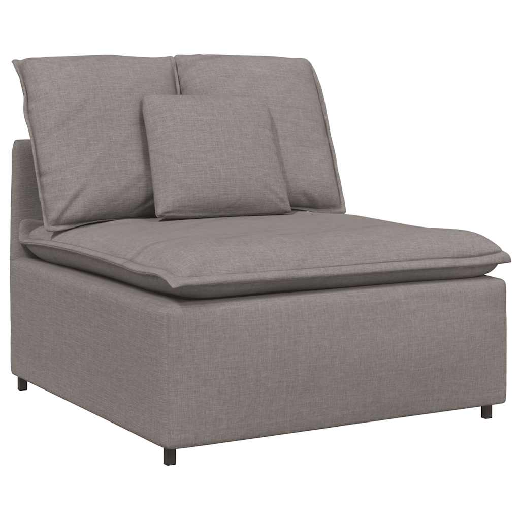 vidaXL Modul central canapea modulară cu perne, gri taupe, 100 cm vidaXL Modul central canapea modulară cu perne, gri taupe, 100 cm