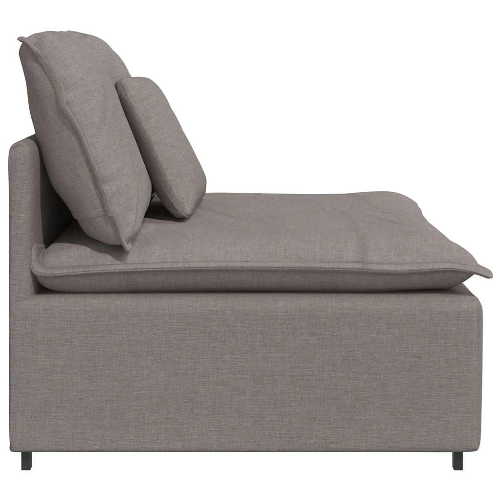 vidaXL Modul central canapea modulară cu perne, gri taupe, 100 cm vidaXL Modul central canapea modulară cu perne, gri taupe, 100 cm