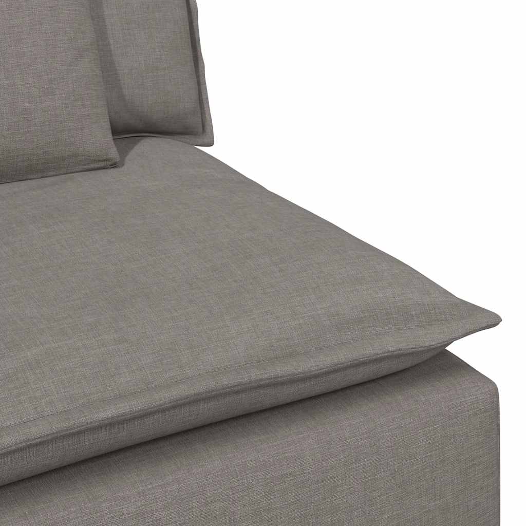 vidaXL Modul central canapea modulară cu perne, gri taupe, 100 cm vidaXL Modul central canapea modulară cu perne, gri taupe, 100 cm