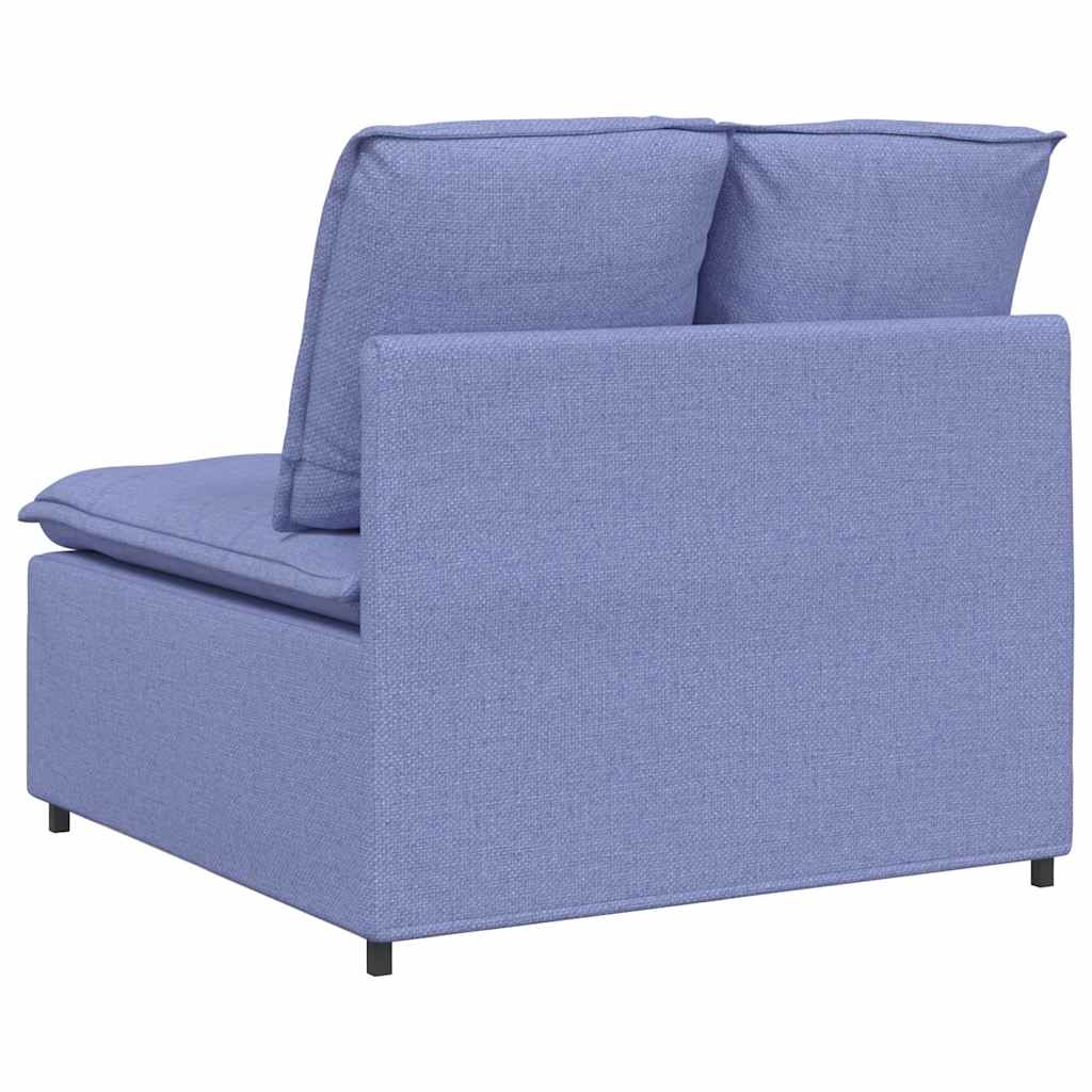vidaXL Modul central canapea modulară cu perne, albastru jeans, 100 cm vidaXL Modul central canapea modulară cu perne, albastru jeans, 100 cm